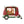Christmas Plastic / Resin Camper With Mr & Mrs Santa Tea Time LED / Water Spinning / 2 Way Switch, 3*AA Required - Red