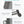 Lounge Chair Outdoor, HDPE Chaise Lounge with Wheels and 5-Position Recliner
