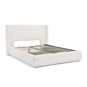 Functional Vertical Striped Bed With Gas Lift Storage