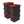 Sterilite 12 Gallon Hinged Lid Industrial Tote, Stackable Storage Bin, 6 Pack