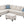Alger - Wide Left Hand Facing Sofa & Chaise With Ottoman - Beige