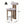 Renee Indoor Modern Split-Back Rubber Wood Counter Stool