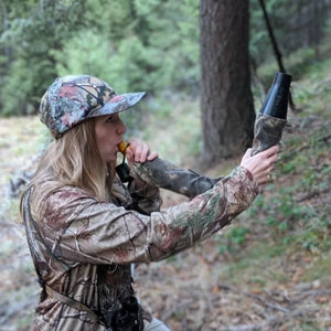 2-in-1 REAR Face Mask and Camo Hat (Fitted)