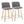 Toriano - Contemporary Fixed Height Counter Stool With Swivel With Square Footrest (Set of 2)