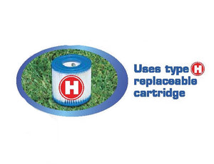 Intex 8ft x 30in Easy Set Inflatable Pool with 330 GPH Pump and Six Cartridges