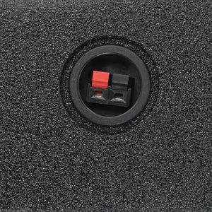 QPower Single 12 Inch Sub Enclosure, Universal Downfire/Behind Seat Speaker Box