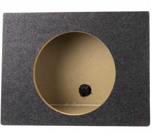 Q Power 10 Inch Single Slim Truck Shallow Sealed Subwoofer Box Sub Enclosure