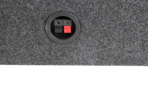 Q Power 10 Inch Single Slim Truck Shallow Sealed Subwoofer Box Sub Enclosure