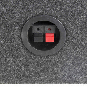 Q Power 10 Inch Single Slim Truck Shallow Sealed Subwoofer Box Sub Enclosure