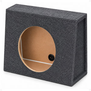 Q Power 10 Inch Single Slim Truck Shallow Sealed Subwoofer Box Sub Enclosure