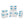 Sterilite 80-Qt Clear Plastic Stackable Storage Bin w/ Gasket Latch Lid, 8 Pack
