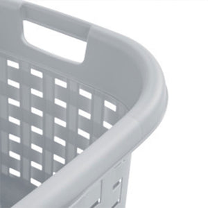 Sterilite Cement Gray Durable Weave Laundry Basket with Wicker Pattern (18 Pack)