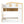 Twin Over Twin Bunk Bed With House Shaped Guardrails, Storage Shelves & Drawers - White / Natural