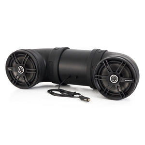 SOUNDSTORM BTB8 Dual 8" 700W ATV/Marine Amplified Tube Speaker with Bluetooth - TRAPSKI