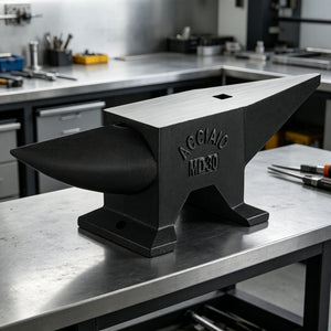 Heavy Duty Cast Steel Anvil, 22 Lbs Single Horn With Large Countertop, High Hardness For smithing