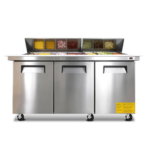 Orikool 72M IN Commercial Refrigerators Sandwich & Salad Prep Table