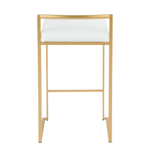 Fuji - Contemporary / Glam Design Counter Stool (Set of 2)