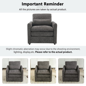 Cozy Upholstered Cushion Armchair For Living Room