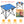 2Pcs Foldable Camping Table Portable Picnic Table Lightweight Travel Desk with 2 Cup Holders/Table Carrying Bag