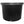 Hydrofarm Premium Poly-Tainer Nursery Garden Planter Pot 10 Gallon, Black