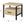 Oak Finish Nightstand with 1 Drawer and 1 Shelf