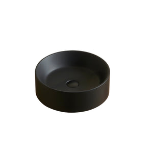 JINBO 16'' Bathroom Round Solid Surface Basin Without Faucet Hole