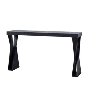 Console Table With Crossed Legs For Hallway - Black