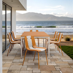 Summer 4-Pack Modern Striped Color Block Chairs