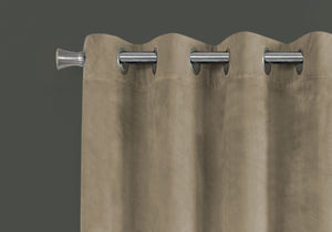 2 Pieces Set Room Darkening Curtain Panels with Grommet