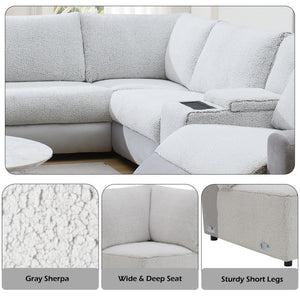 Tarrance - Modular Power Recliner Sectional - Gray