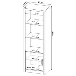 Conifer - 3 Piece TV Entertainment Center With Storage - Gray