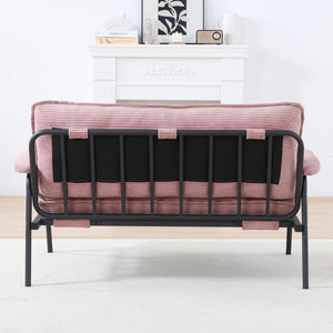 Modern Metal Frame Sofa With Sponge Filling For Compact Spaces And Versatile Use