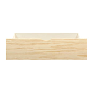 Natural Pine Finish 2pcs Storage Boxes with Caster Wheels