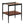 Modern Rectangle End Table (Set of 2) With Tempered Glass Tabletop And Layer - Brown