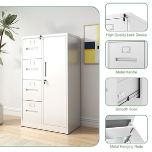 Storage Vertical Filing Cabinet With Lock