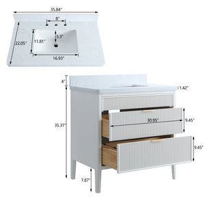 Fully Assembled 36'' Bathroom Vanity