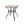 Outdoor Patio Bar Table Square Metal Table with Wood-Look Tabletop