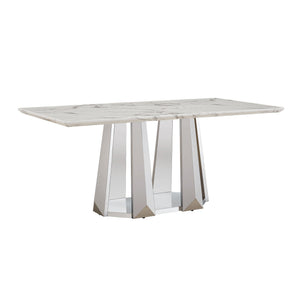 Marble Dining Table for 6 People