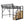 Queen Size Loft Bed & Stairs, Storage Shelves, Wardrobe - Black / Wood