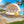 Outdoor Patio Rattan Round Daybed with Retractable Canopy
