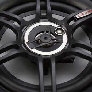 Crunch 300 Watts 6.5-Inch 3-Way 4 Ohms Steel Basket CS Speakers, Black | CS-653