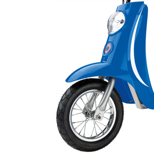 Razor Pocket Mod Miniature Euro 24V Electric Kids Ride On Retro Scooter, Blue - TRAPSKI