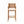 Barstool With Soft Curved Lines And Sturdy Frame (Set of 2) - Brown