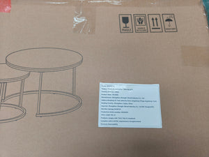 27.6in Nesting Coffee Table Set of 2