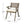 Helen Outdoor Acacia Wood Dining Chair Set of 2 - Gray / Creme