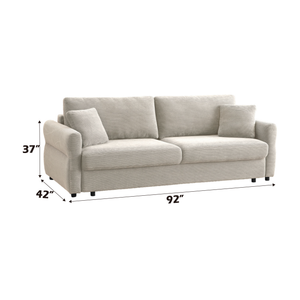 Haran Fabric Pull-Out Sleeper with Storage