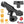 Boat Fishing Pole Rod Holder 360¡ Rotatable Kayak Side Rail Mount Adjustable Folding Rod Holder w/ Large Clamp