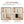 Freestanding Bathroom Vanity With Thin Rim Sink, Single Door With 4 Tier Open Shelves - Light Oak / White