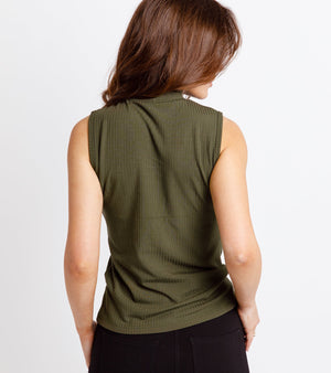 The Sloane Ribbed Mock Neck