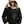B3 Bomber Hooded Leather Jacket - Black